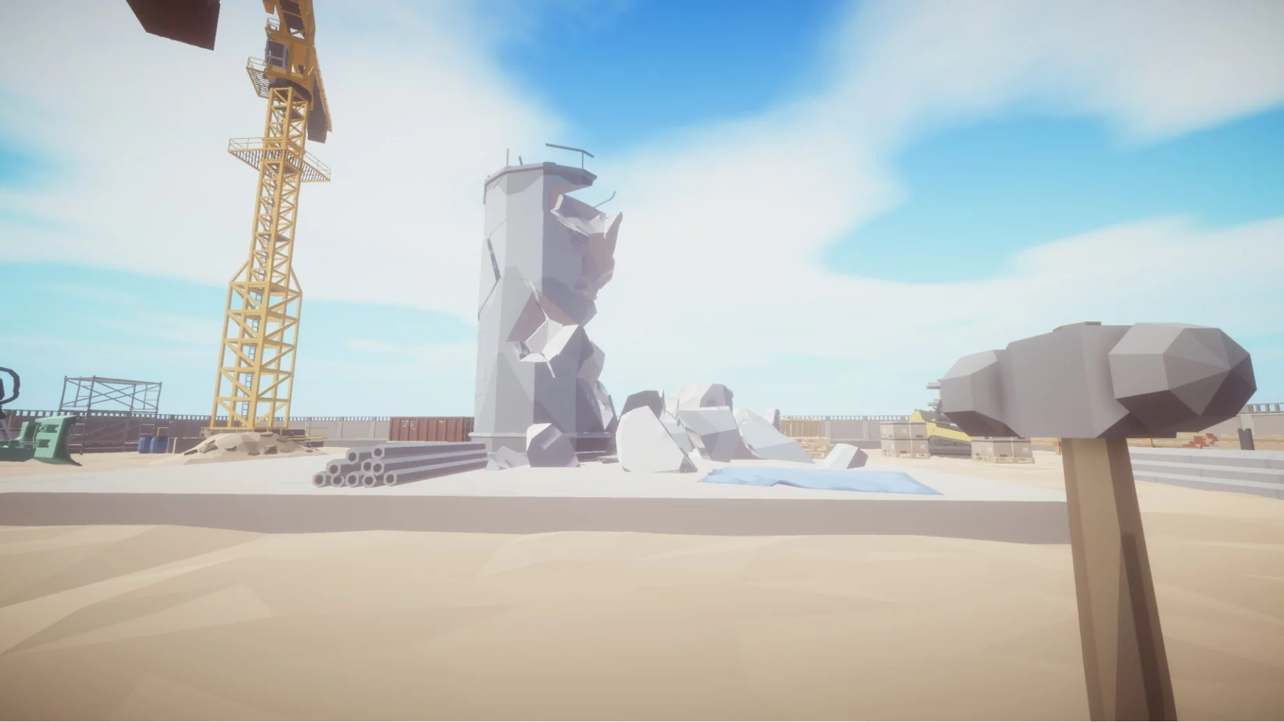 Изображение игры: Building destruction