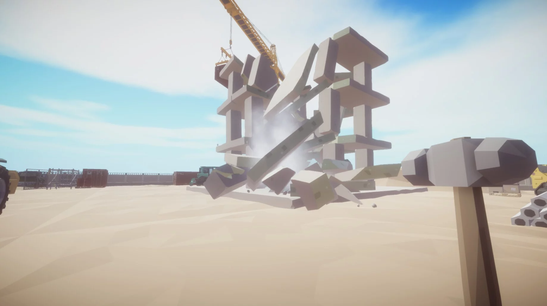 Изображение игры: Building destruction