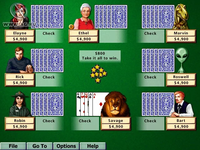 Изображение игры: Hoyle Card Games 5