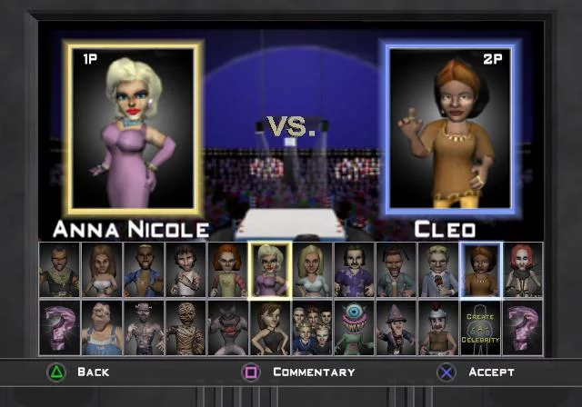 Изображение игры: Celebrity Deathmatch