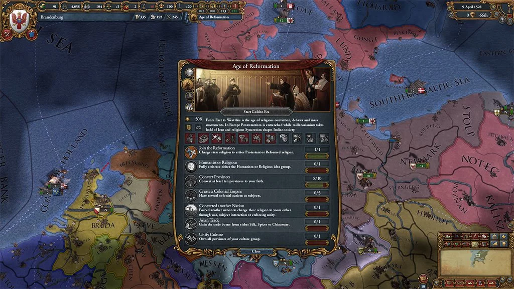 Изображение игры: Europa Universalis IV: Mandate of Heaven