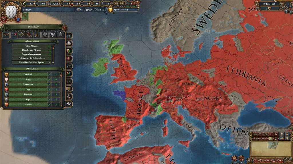 Изображение игры: Europa Universalis IV: Mandate of Heaven