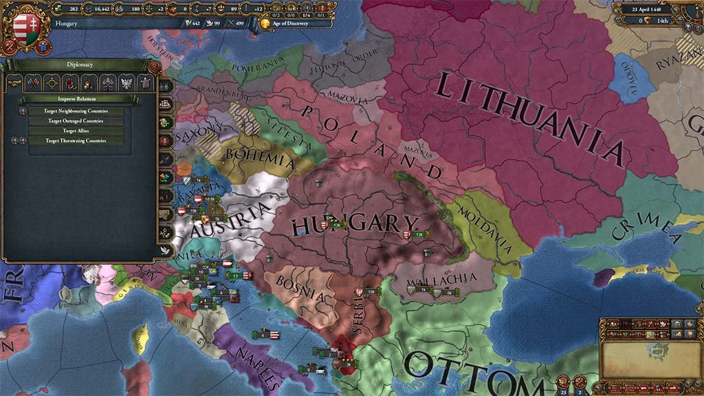 Изображение игры: Europa Universalis IV: Mandate of Heaven