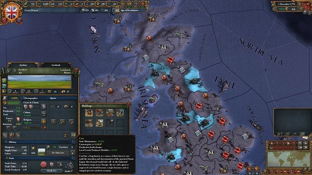 Изображение игры: Europa Universalis IV: Rule Britannia