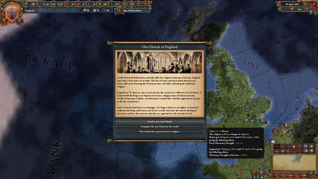 Изображение игры: Europa Universalis IV: Rule Britannia