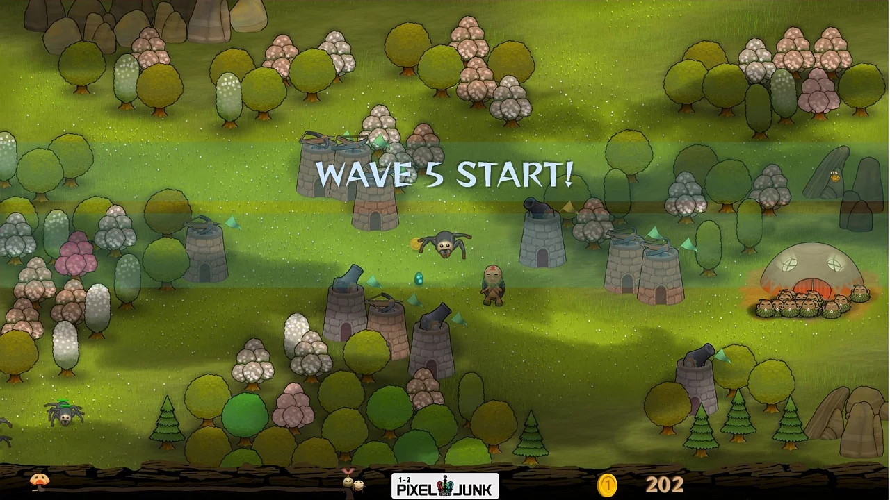 Изображение игры: PixelJunk Monsters