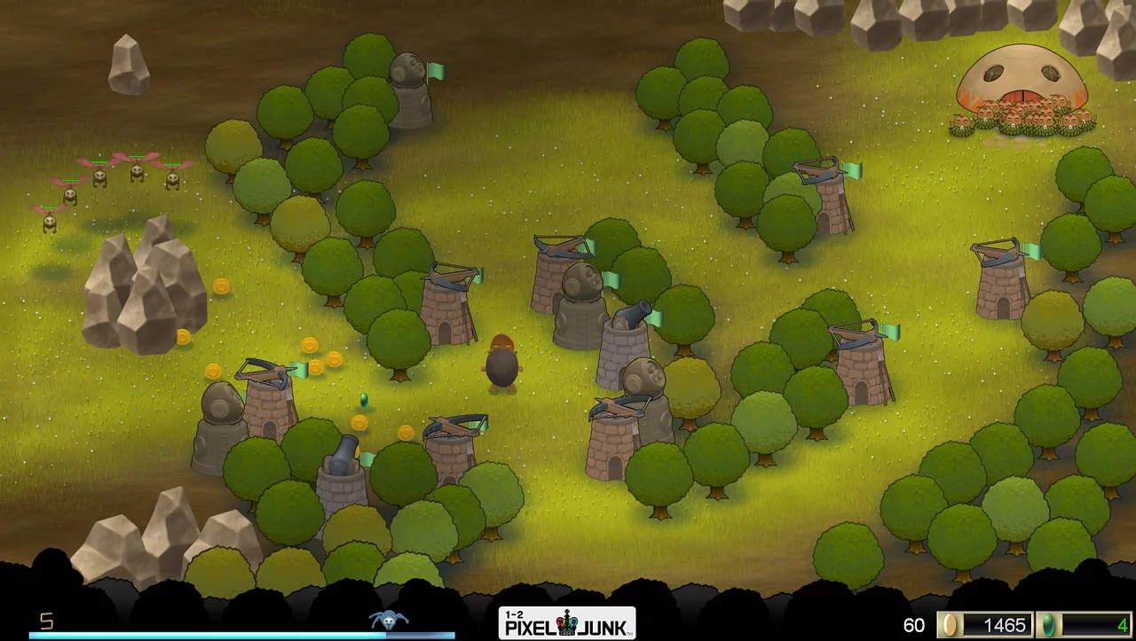 Изображение игры: PixelJunk Monsters