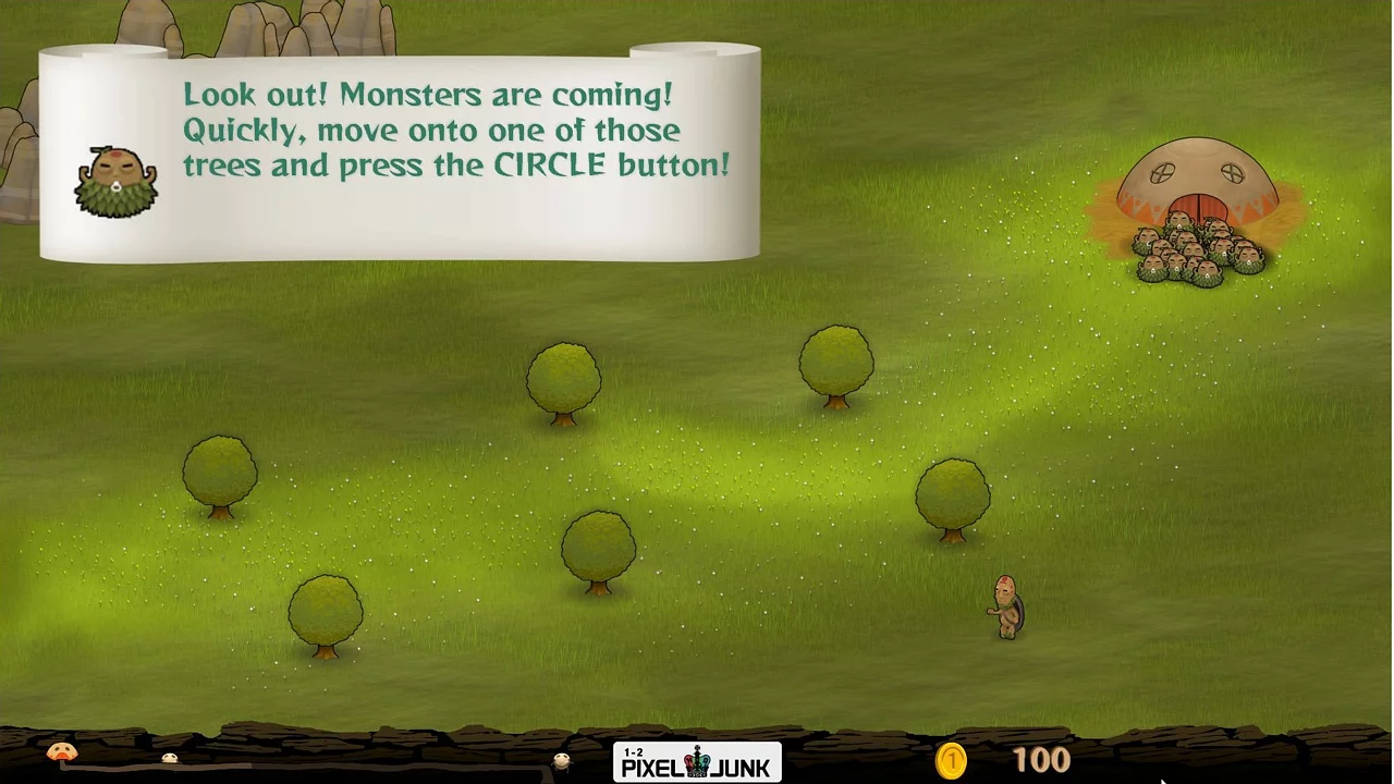 Изображение игры: PixelJunk Monsters