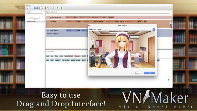 Изображение игры: Visual Novel Maker