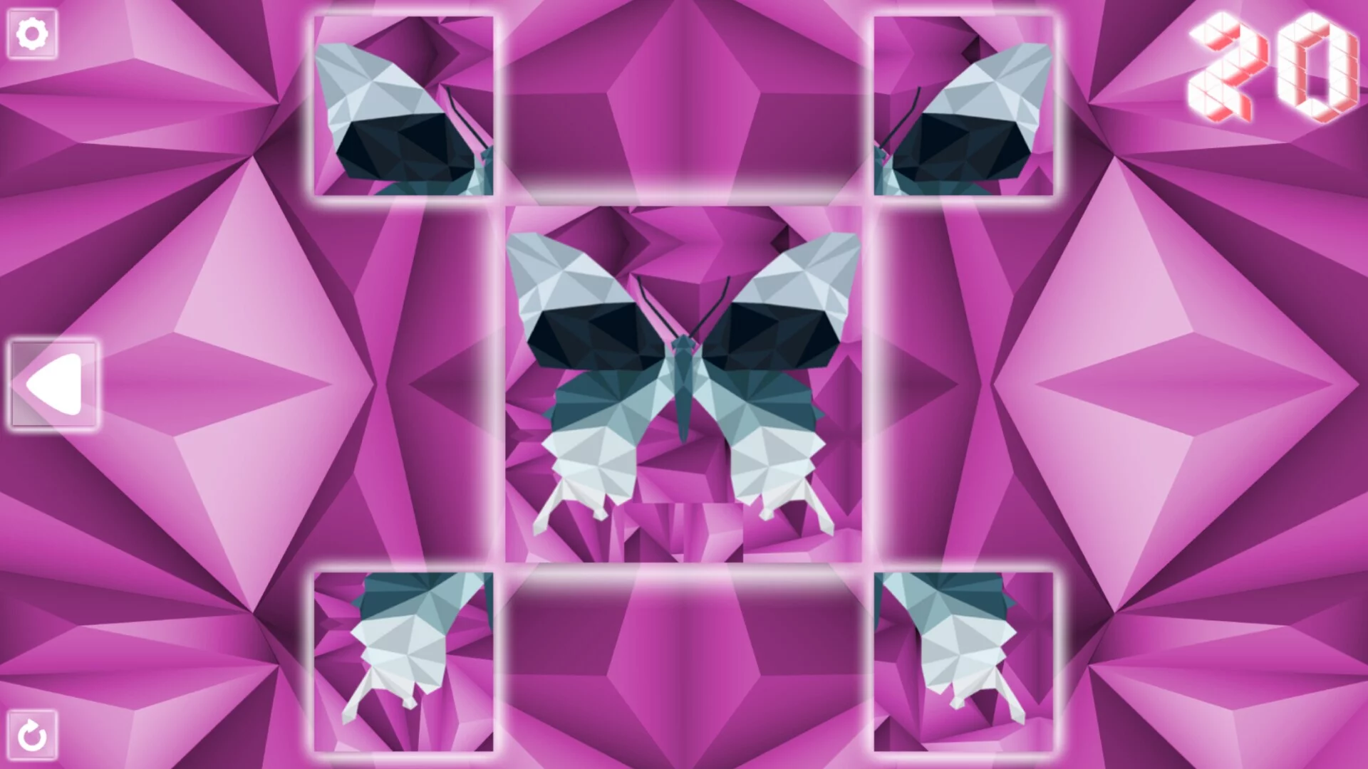 Изображение игры: Poly Puzzle: Butterflies