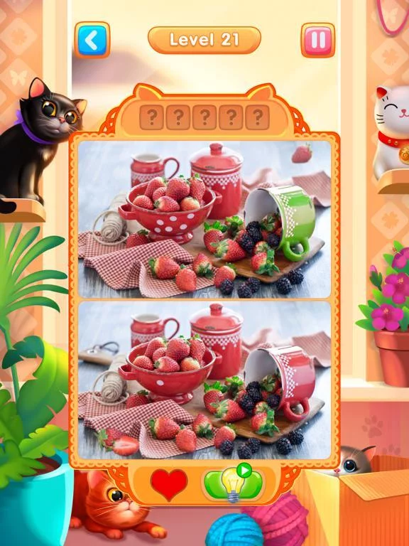 Изображение игры: Meow - Find 5 Differences Game