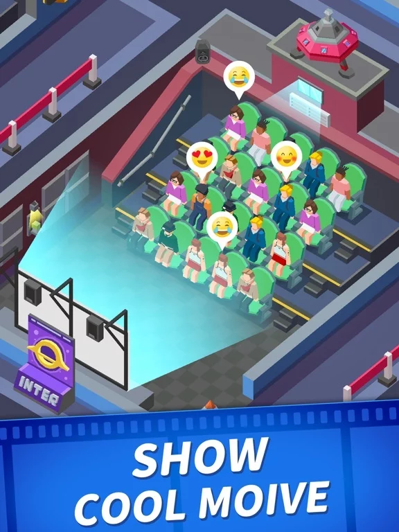 Изображение игры: Idle Cinema Empire Tycoon Game