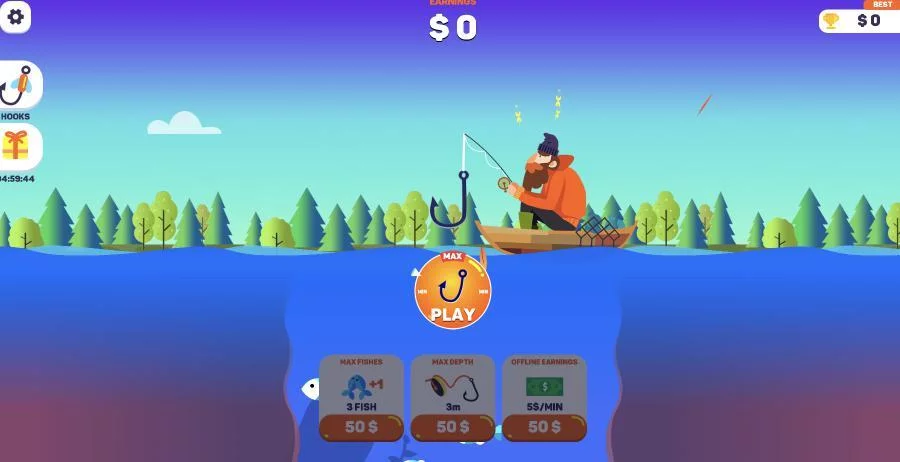 Изображение игры: Tiny Fishing