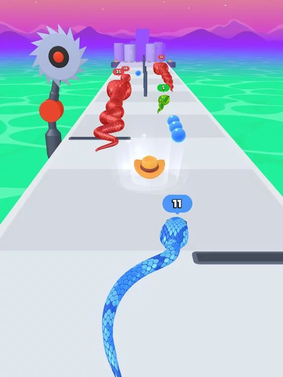 Изображение игры: Snake Run Race・3D Running Game