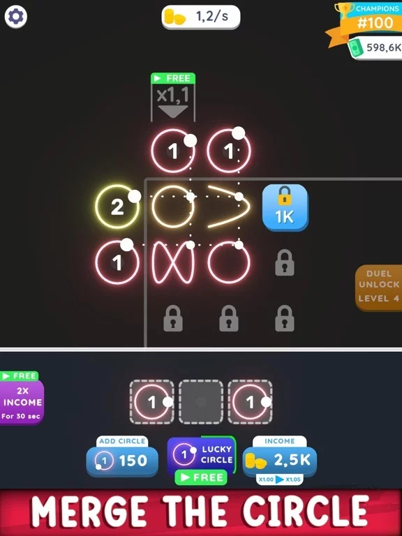 Изображение игры: Lissajous Clicker