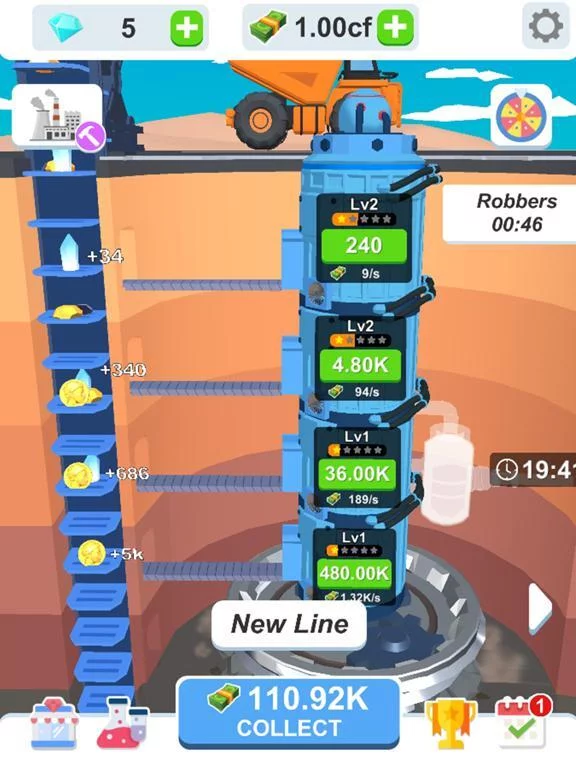 Изображение игры: Idle Dig Factory
