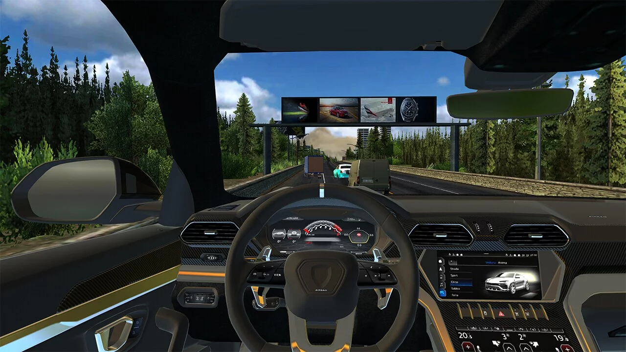 Изображение игры: Car Racing Highway Driving Simulator, real parking driver sim speed traffic deluxe 2023
