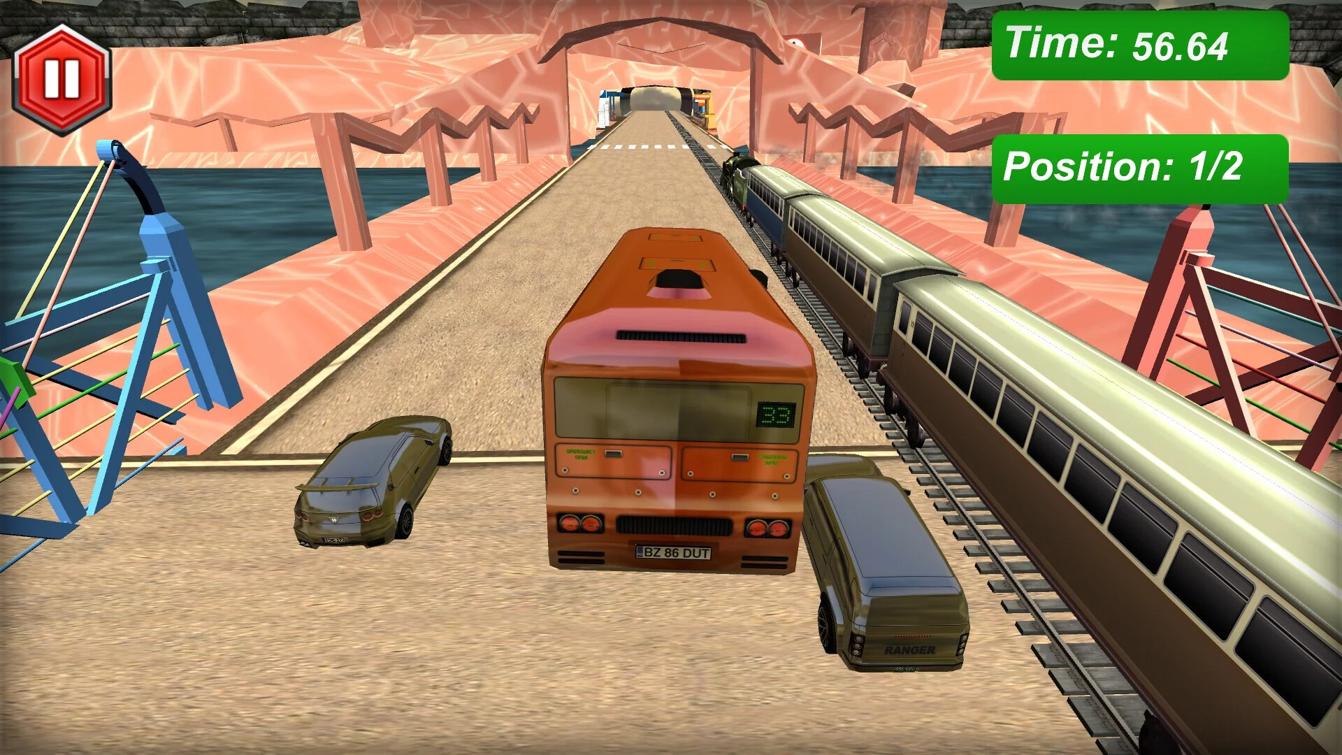 Изображение игры: Cars vs Train