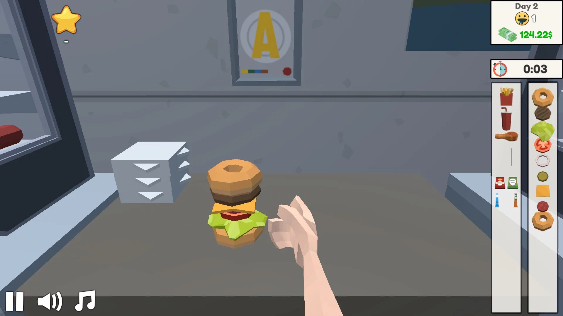 Изображение игры: Fast Burger Simulator