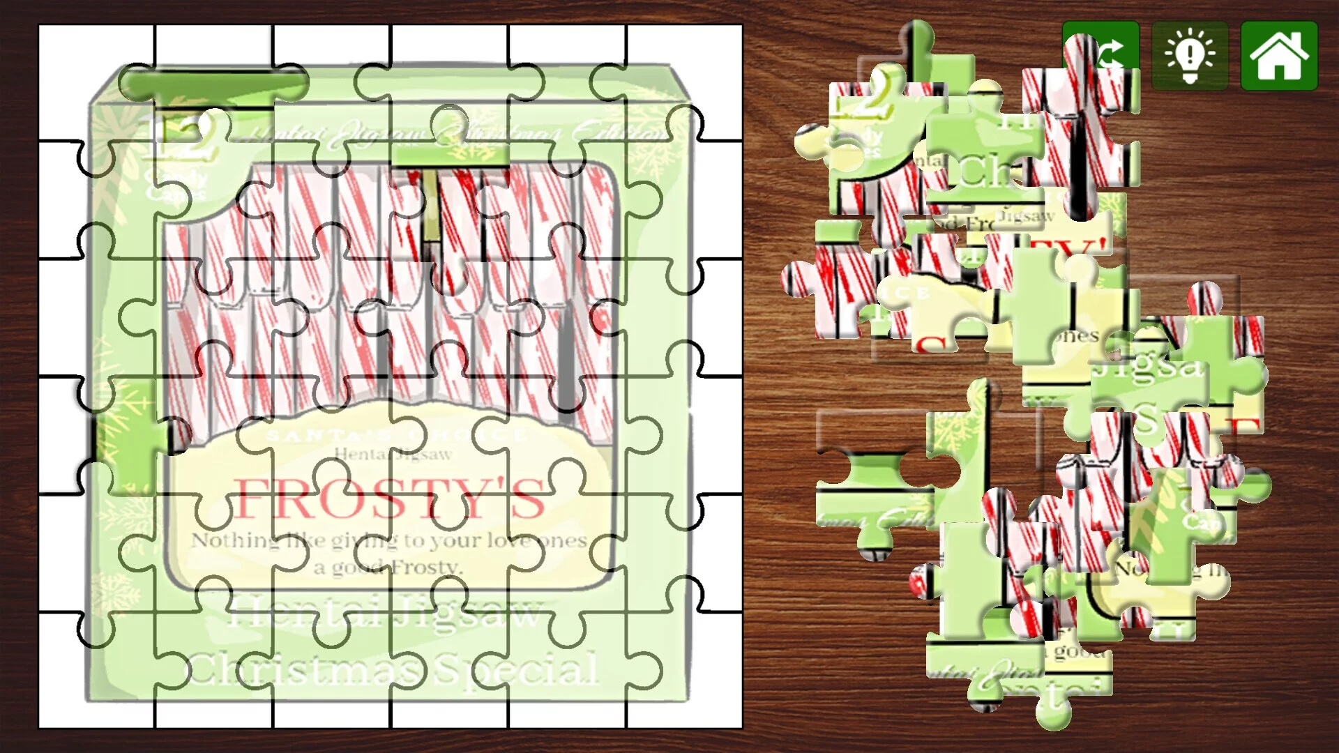 Изображение игры: Hentai Jigsaw Puzzle Collection: Christmas Edition