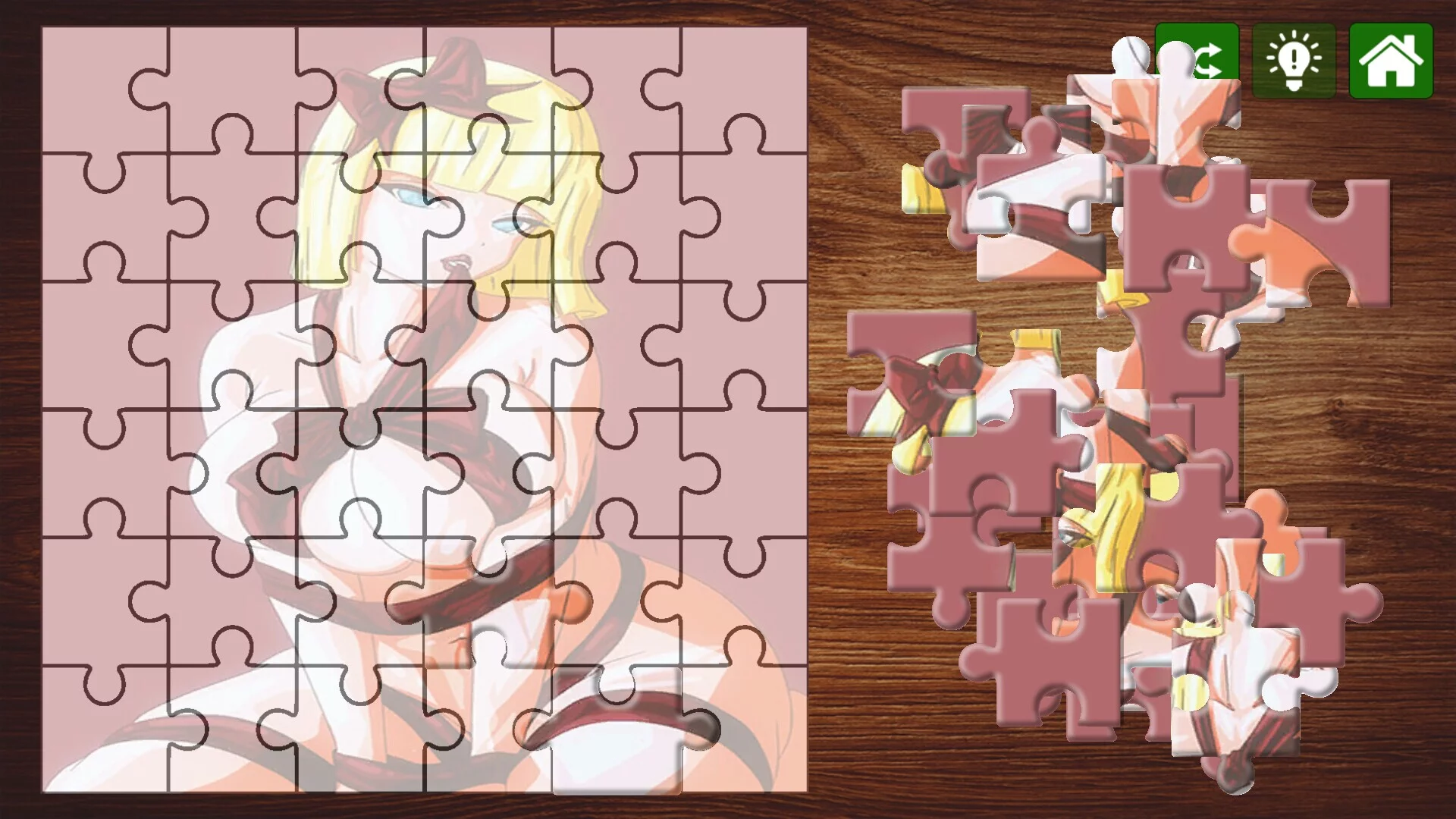 Изображение игры: Hentai Jigsaw Puzzle Collection: Christmas Edition