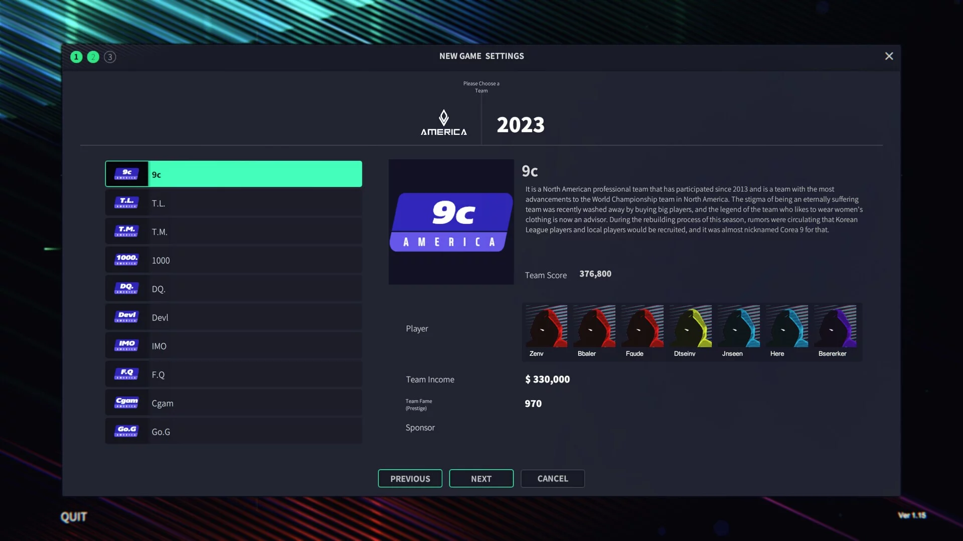 Изображение игры: League Manager 2023