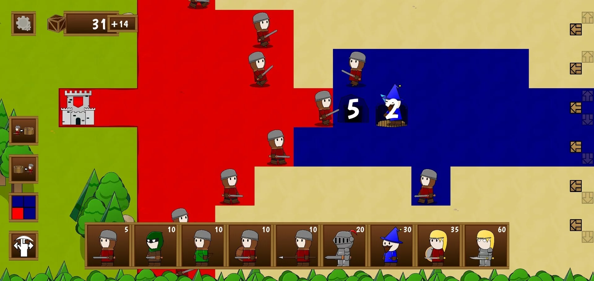 Изображение игры: Fantasy Mercenary Wars
