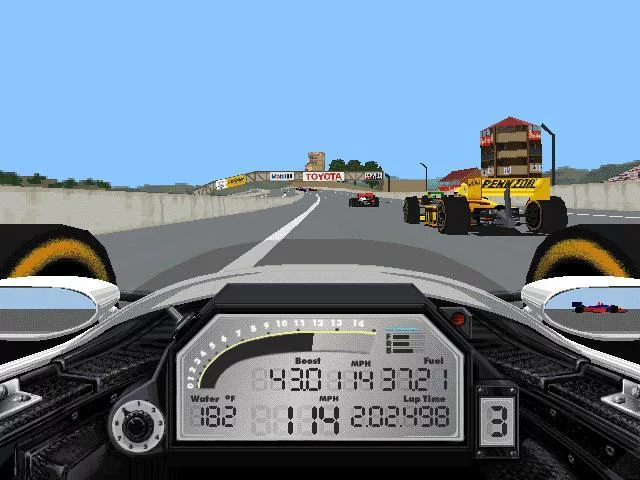 Изображение игры: IndyCar Racing 2