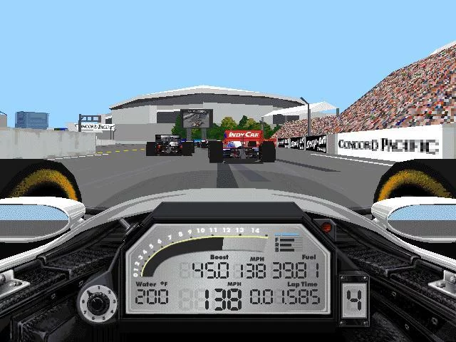 Изображение игры: IndyCar Racing 2
