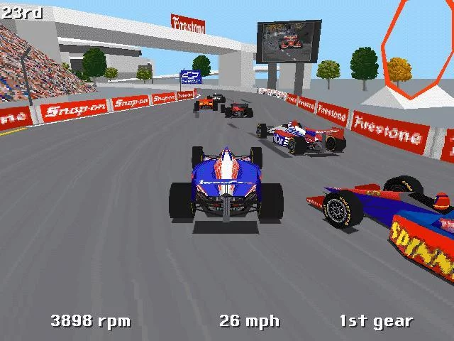 Изображение игры: IndyCar Racing 2