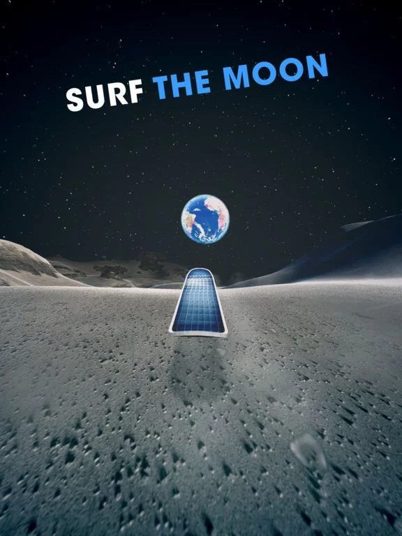 Изображение игры: Moon Surfing
