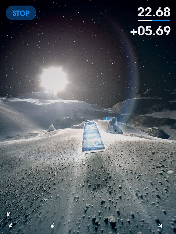 Изображение игры: Moon Surfing