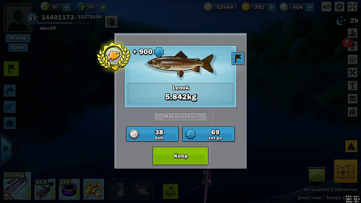Изображение игры: Just Fishing