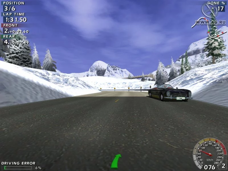 Изображение игры: Mercedes-Benz World Racing
