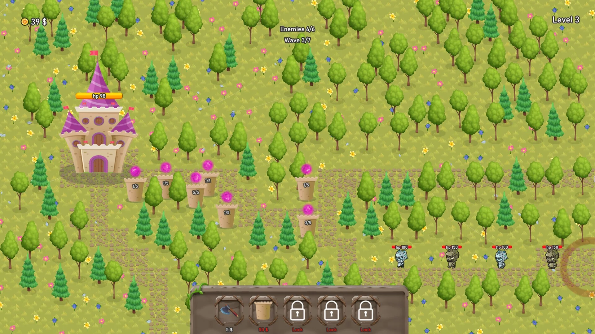 Изображение игры: Forest towers