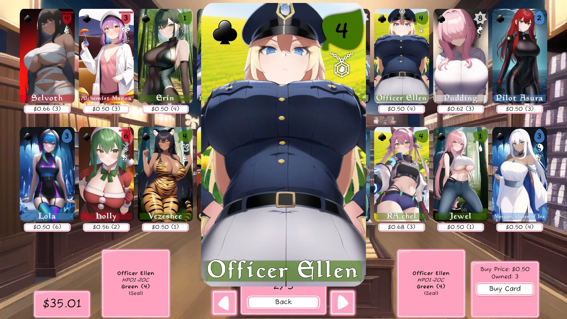 Изображение игры: Orphus - A Hentai CCG