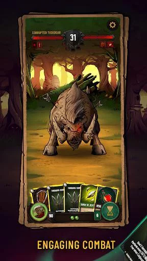 Изображение игры: Dawncaster: Deckbuilding RPG