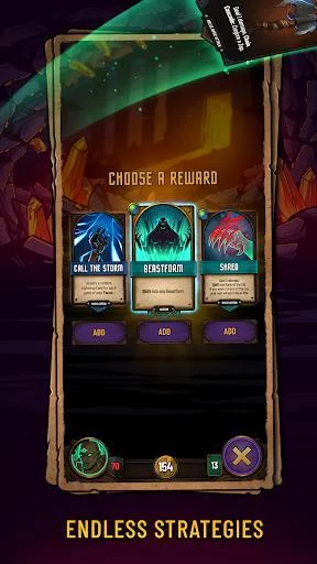 Изображение игры: Dawncaster: Deckbuilding RPG