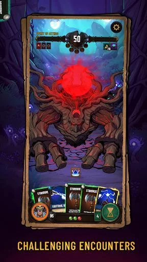 Изображение игры: Dawncaster: Deckbuilding RPG