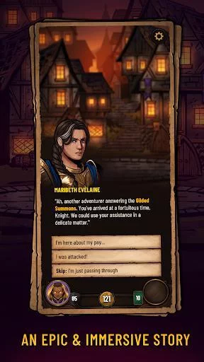 Изображение игры: Dawncaster: Deckbuilding RPG