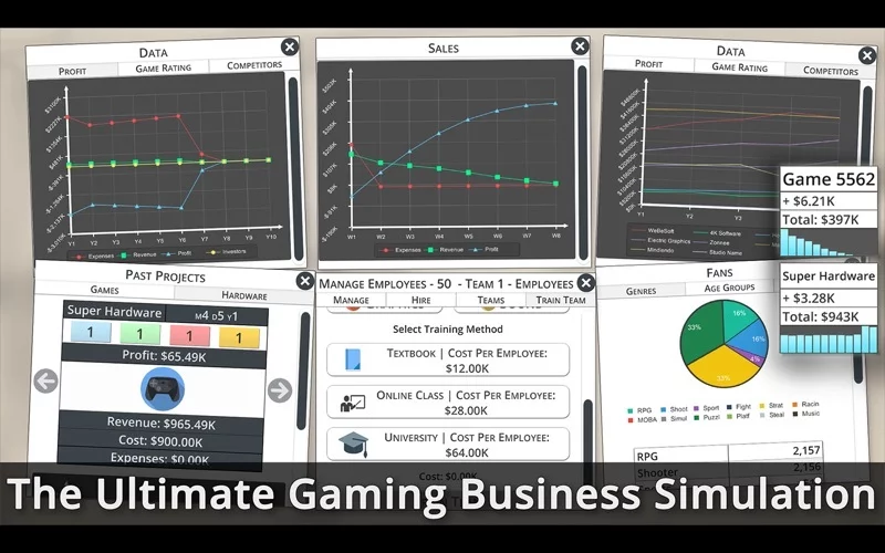 Изображение игры: Game Studio Tycoon 3 - The Ultimate Gaming Business Simulation