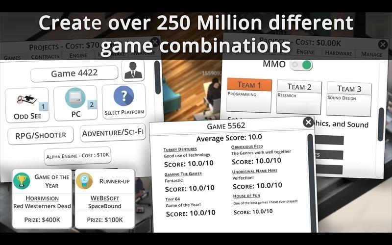 Изображение игры: Game Studio Tycoon 3 - The Ultimate Gaming Business Simulation