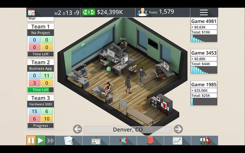 Изображение игры: Game Studio Tycoon 3 - The Ultimate Gaming Business Simulation