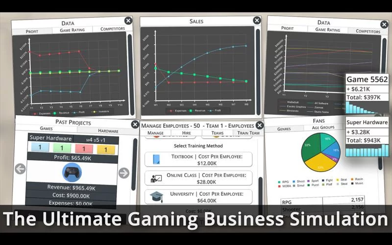 Изображение игры: Game Studio Tycoon 3 - The Ultimate Gaming Business Simulation