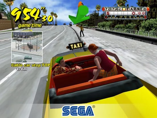 Изображение игры: Crazy Taxi Classic