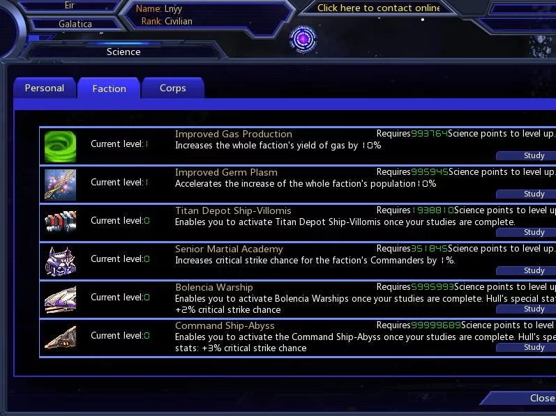 Изображение игры: Galaxy Online