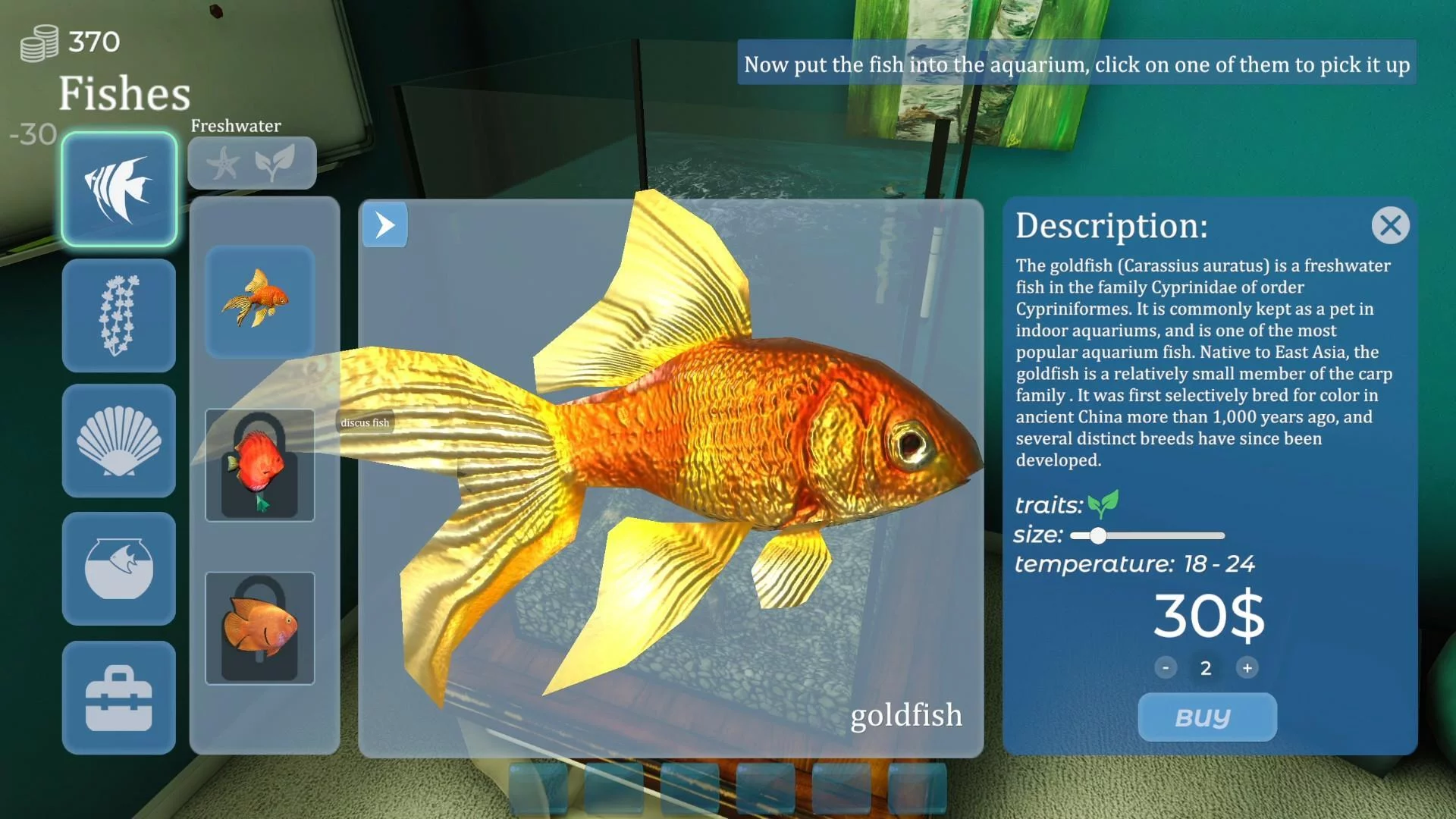 Изображение игры: Aquarist