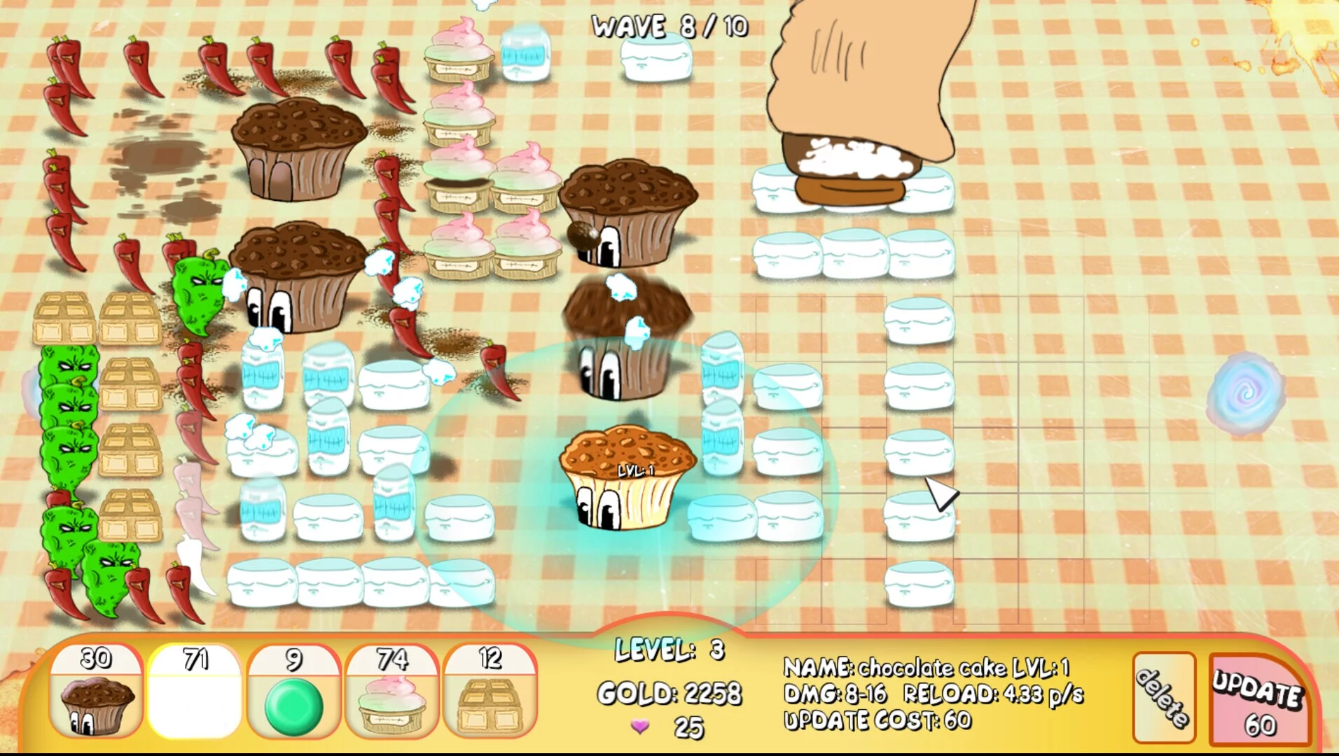 Изображение игры: Tasty Defense