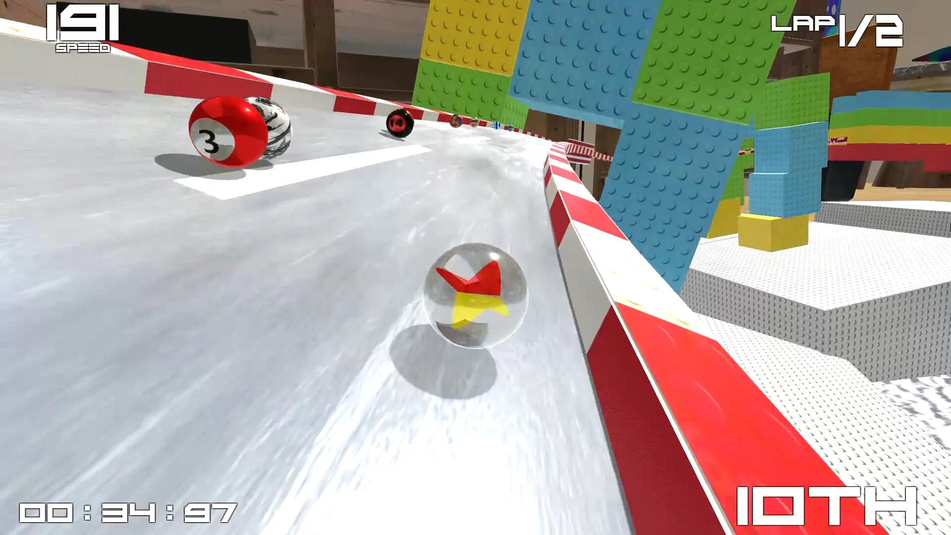 Изображение игры: Marble Ball Racing 2022