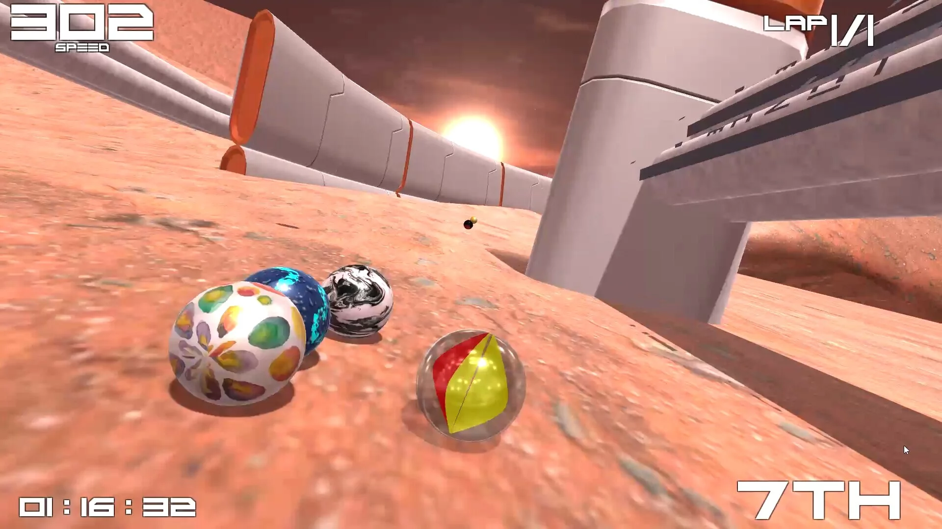 Изображение игры: Marble Ball Racing 2022